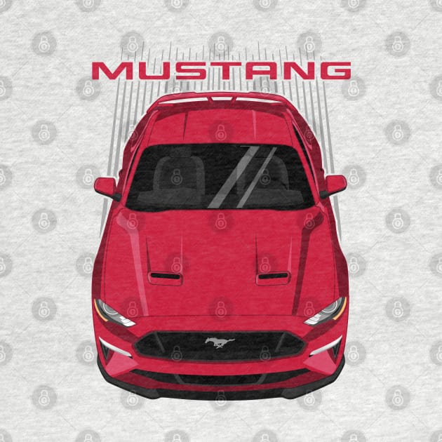 Mustang GT 2018 to 2019 - Ruby Red by V8social